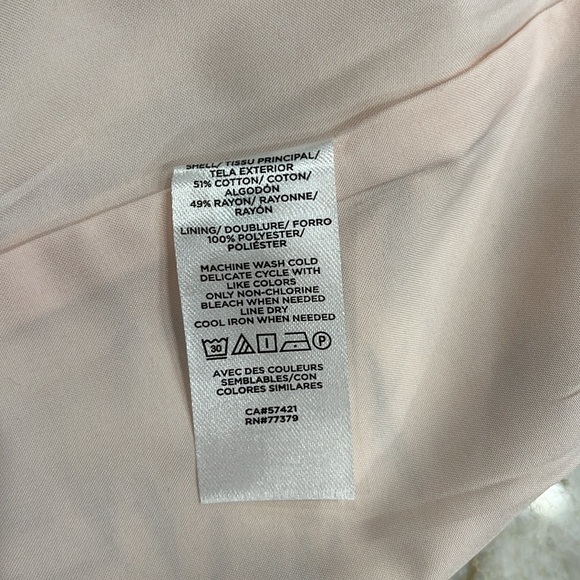NEW Ann Taylor Factory | Pale‎ Pink Tropical Pencil Skirt | Petite Size 6 (6P) - Picture 6 of 10